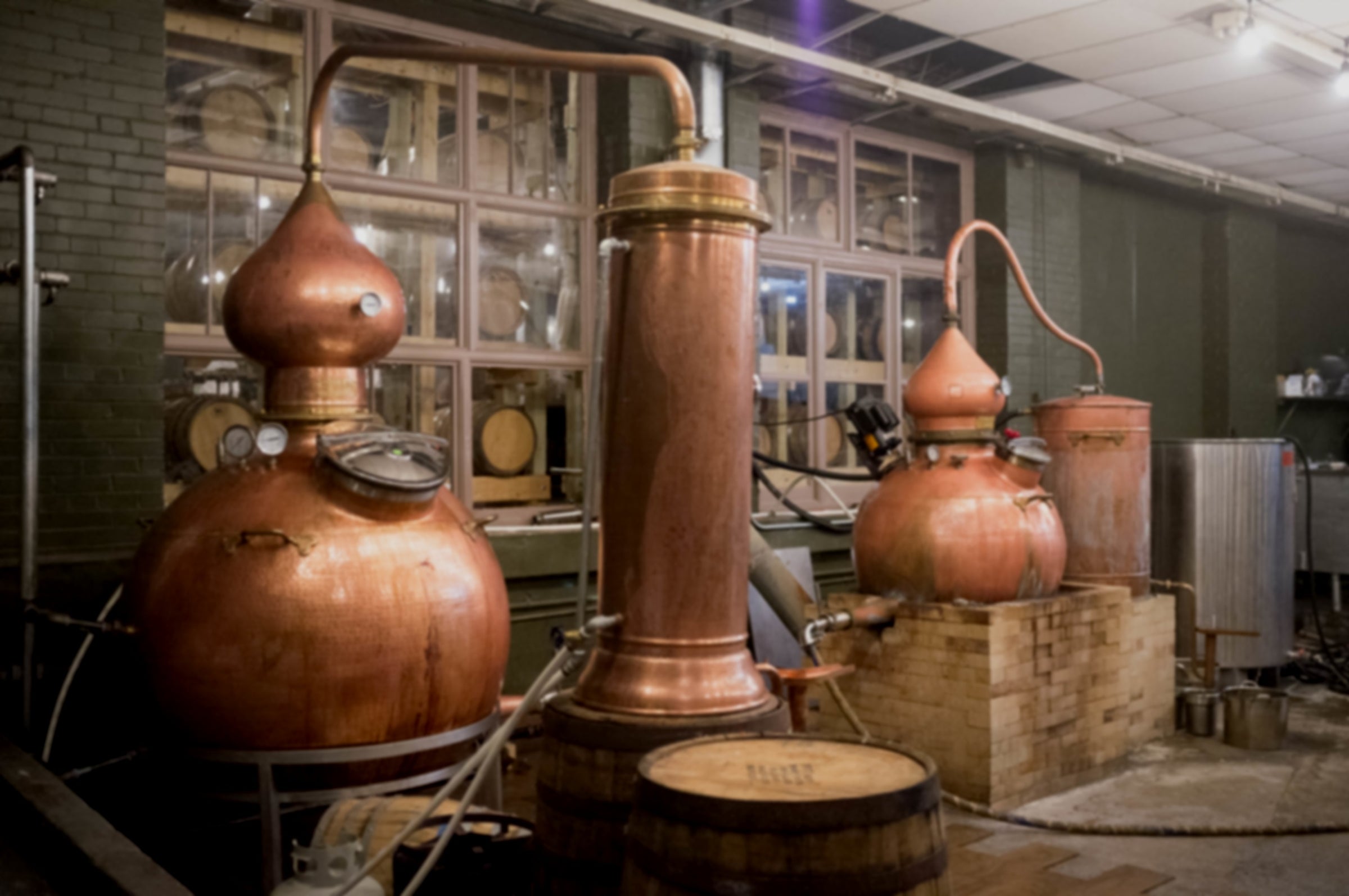 Stills in Maggie's Farm Distillery.